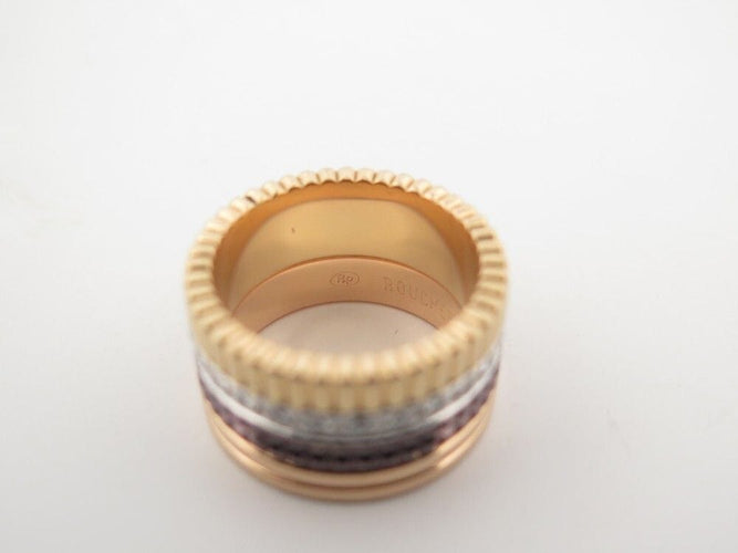 Bague 51 bague BOUCHERON quatre classique large or 18k 0.51ct 58 Facettes 254584