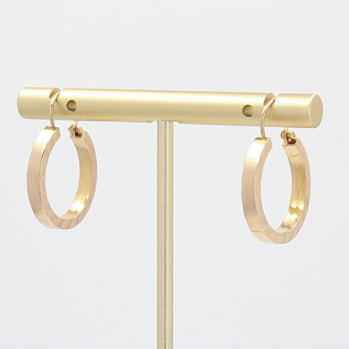 Boucles d'oreilles Boucles d'oreilles créoles anciennes en or rose 58 Facettes 15-375