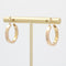 Boucles d'oreilles Boucles d'oreilles créoles anciennes en or rose 58 Facettes 15-375