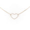 Collier Collier Coeur Vanrycke Or rose 58 Facettes 1831840CN