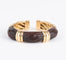 Bracelet Bracelet jonc OJ Perrin en or jaune et bois d'amourette 58 Facettes 0