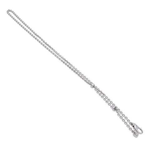 Collier Chaine Bulgari, or blanc. 58 Facettes 32818D