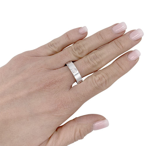 Bague 66 Bague Cartier, "Love", or blanc. 58 Facettes 32214