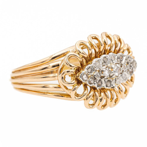 Bague 56 Bague Cocktail Or rose Diamant 58 Facettes 1850927CN