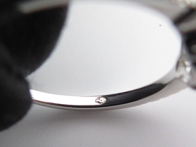 Bague 53 bague ISABELLE LANGLOIS macaron r503 53 or blanc 18k diamant 58 Facettes 254239