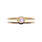 Bague Solitaire or jaune Diamant serti rail 58 Facettes