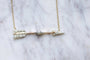 Collier Collier pendentif ancien flèche diamant et perle fine 58 Facettes