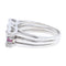 Bague 53 Bague Or blanc Saphir rose 58 Facettes 2231509CN