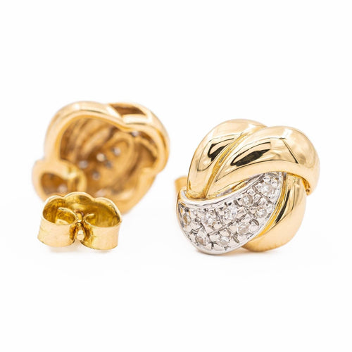 Boucles d'oreilles Boucles d'oreilles Puces Or jaune Diamant 58 Facettes 2284147CN