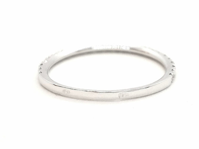 Bague 54 Bague Alliance Or blanc Diamant 58 Facettes 578786RV