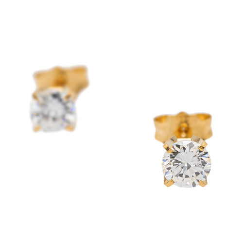 Boucles d'oreilles Boucles d'oreilles Puces Or jaune Diamant 58 Facettes 2656370CN