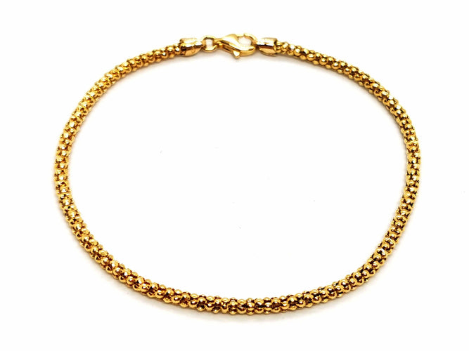 Bracelet Bracelet Maille pop corn OR Jaune 58 Facettes 1670282CN