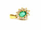 Pendentif Pendentif Fleur Or jaune Emeraude 58 Facettes 06530CD