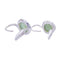Boucles d'oreilles Boucles d'oreilles Pomellato "Colpo di Fulmine", or blanc, péridots, diamants. 58 Facettes 32766