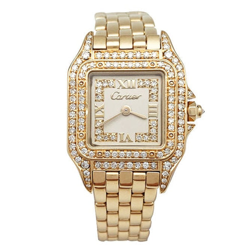 Montre Montre Cartier, "Panthère", en or jaune et diamants. 58 Facettes 30439