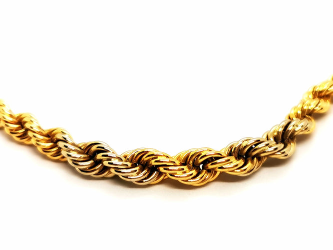 Collier Collier Maille torsadée Or jaune 58 Facettes 1644015CN