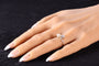 Bague 52 Amour historique : une bague Toi et Moi de 1900 58 Facettes 24029-0360