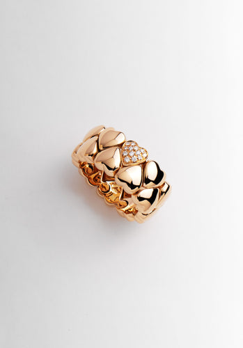 Bague 54 Bague CARTIER Double Coeur Or Jaune 750/1000 58 Facettes 64360-60769