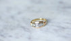 Bague Bague bandeau Art-Déco 3 Ors Diamants 58 Facettes
