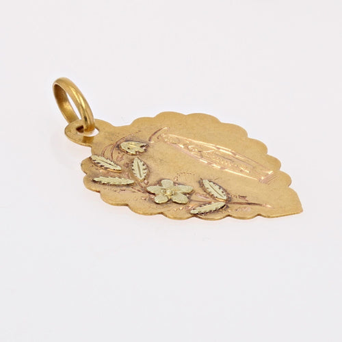 Pendentif Médaille ancienne Notre Dame de Lourdes 58 Facettes CVP54 14-329