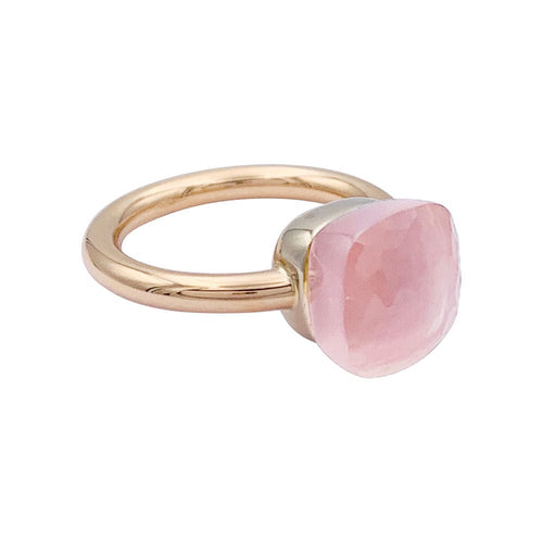 Bague 53 Bague Pomellato, "Nudo Classic", deux ors et quartz rose. 58 Facettes 33001