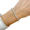 Bracelet Ligne tennis or blanc diamants. 58 Facettes 30863