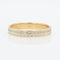 Bague 56 Alliance or occasion double rang ciselé 58 Facettes 21-189B
