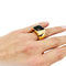 Bague 49 Bague chevalière Chaumet, "Lien", or jaune, quartz fumé. 58 Facettes 30844