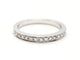 Bague 53 Bague Demie alliance Or blanc Diamant 58 Facettes 578766RV