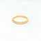 Bague 51 Demi alliance Or jaune Diamants 58 Facettes 28903