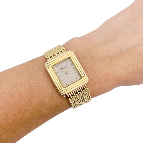Montre Montre Poiray, "Ma Première", or jaune, plaqué or, acier. 58 Facettes 30862