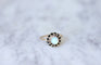 Bague Bague en or rose, opale, diamants et émail 58 Facettes