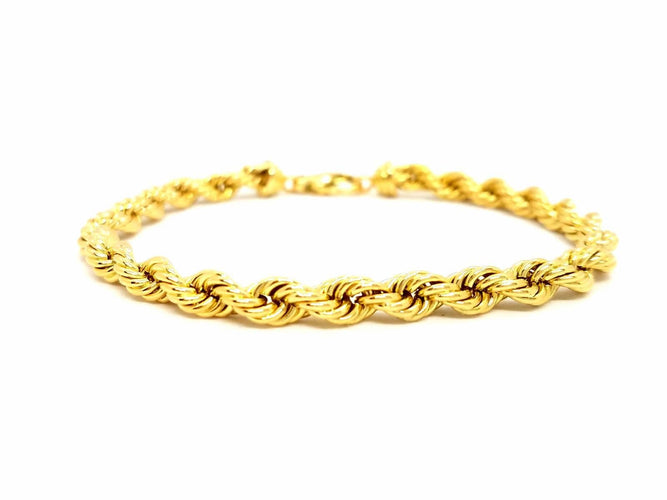 Bracelet Bracelet Maille torsadée Or jaune 58 Facettes 720147CD