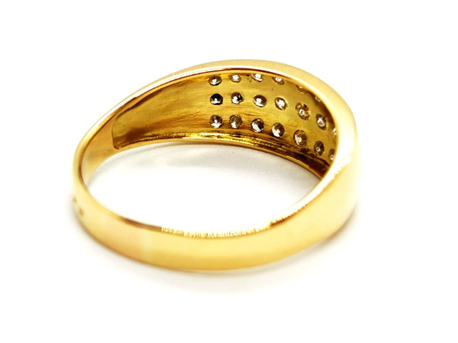 Bague 58 Bague Or jaune Diamant 58 Facettes 1132934CD