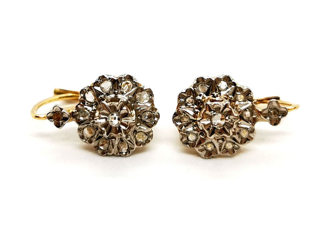 Boucles d'oreilles Boucles d'oreilles Art déco Or jaune Diamant 58 Facettes 1292310CN