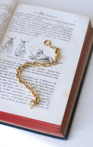 Bracelet Bracelet or jaune maille forçat alternée 58 Facettes