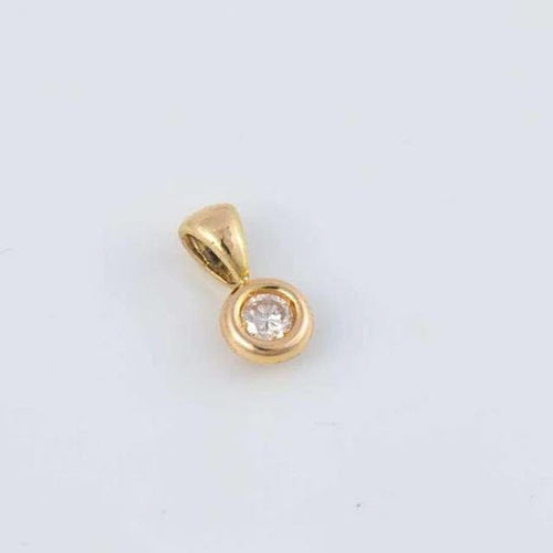 Pendentif Pendentif solitaire diamant serti bouée 58 Facettes