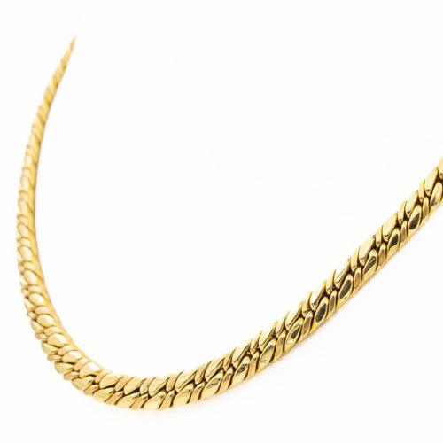 Collier Collier Maille anglaise Or jaune Saphir 58 Facettes 2075346CN