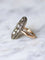 Bague marquise ancienne en or rose, argent, et diamants 58 Facettes