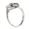 Bague 59 bague de fiançailles diamant et saphir vintage des années 1930 58 Facettes 23271-0610