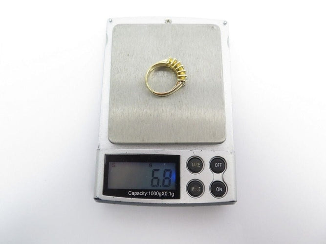 Bague 52 bague t52 en or jaune 18k et diamants 1.75 carats vvs 58 Facettes 234469