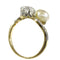 Bague 52 Amour historique : une bague Toi et Moi de 1900 58 Facettes 24029-0360