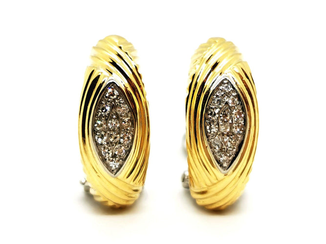 Boucles d'oreilles Boucles d'oreilles Or jaune Diamant 58 Facettes 1442764CN