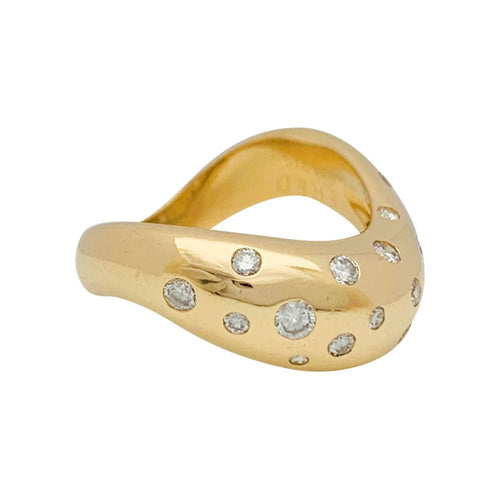 Bague 51 Bague Fred, "Mouvementée", or jaune, diamants. 58 Facettes 31210