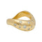 Bague 51 Bague Fred, "Mouvementée", or jaune, diamants. 58 Facettes 31210