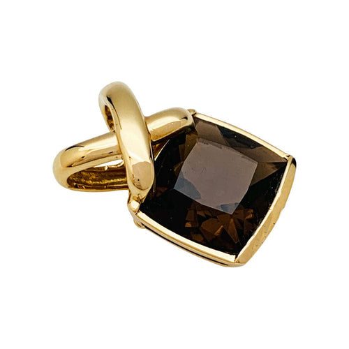 Pendentif Pendentif Chaumet, "Lien", or jaune, quartz fumé. 58 Facettes 30845
