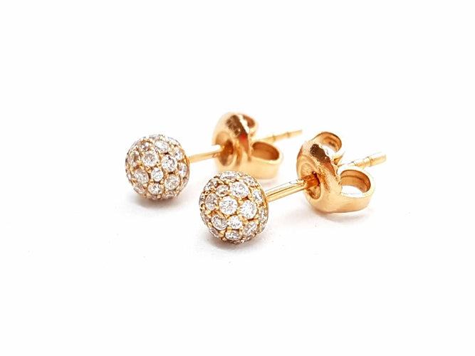 Boucles d'oreilles Boucles d'oreilles Or rose Diamant 58 Facettes 578645RV