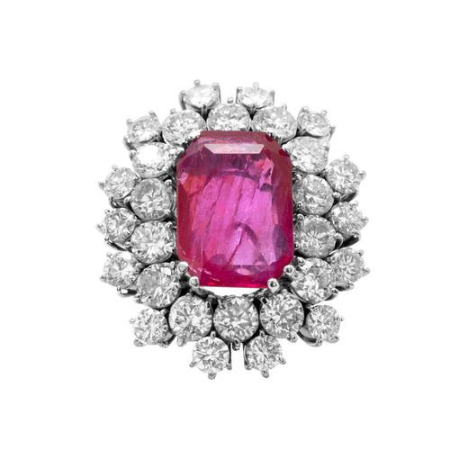 Bague 53 Bague Rubis Birman Non Chauffée et Diamants 58 Facettes 61100139