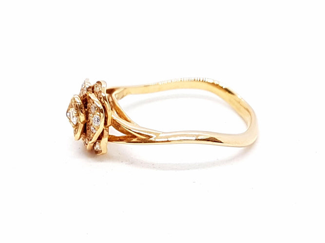 Bague 53 Bague Fleur Or rose Diamant 58 Facettes 578704RV