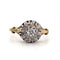 Bague Bague platine, or jaune, diamants 58 Facettes